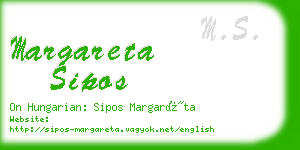 margareta sipos business card